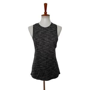 Lululemon Work the Circuit Tank Top Heathered Black Size 6